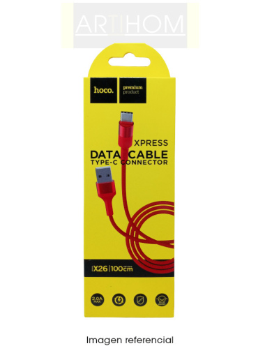 Cable de datos rojo X26 Hoco