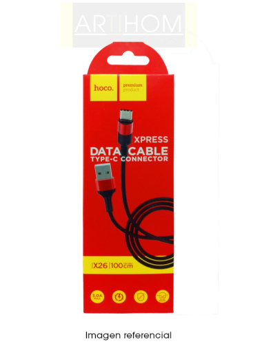 Cable de datos rojo/negro X26 Hoco
